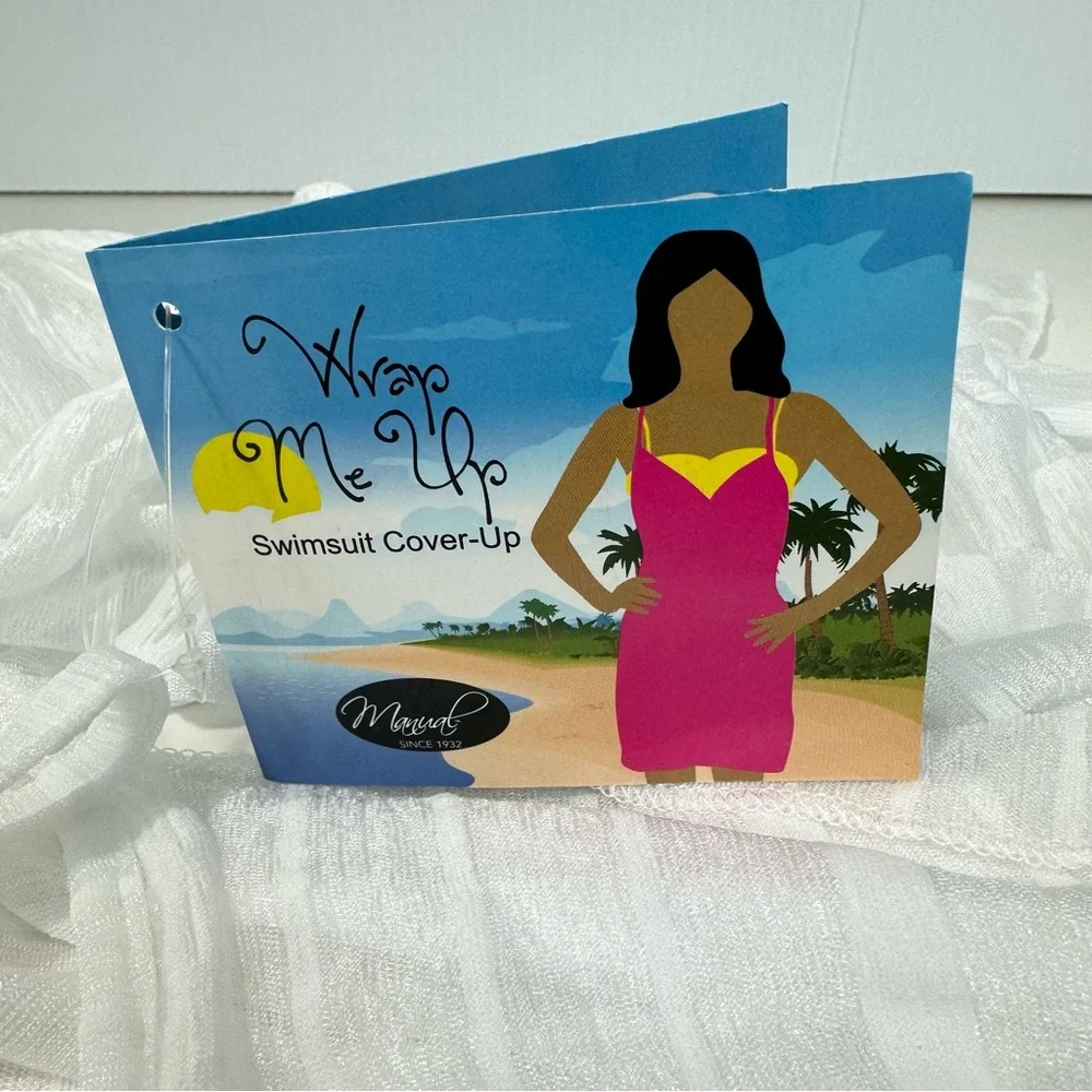 IJ Isabella’s Journey Wrap Me Up Beach Coverup OS Summer - Picture 6 of 12
